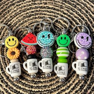 Go Away I’m Reading 📖 Keychain